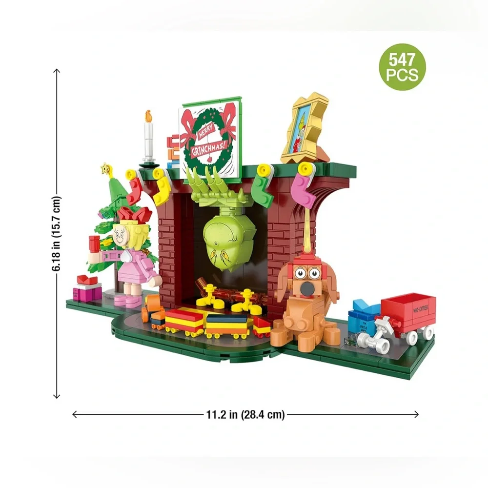 Grinchmas Eve Building Set - Down the Chimney He Goes